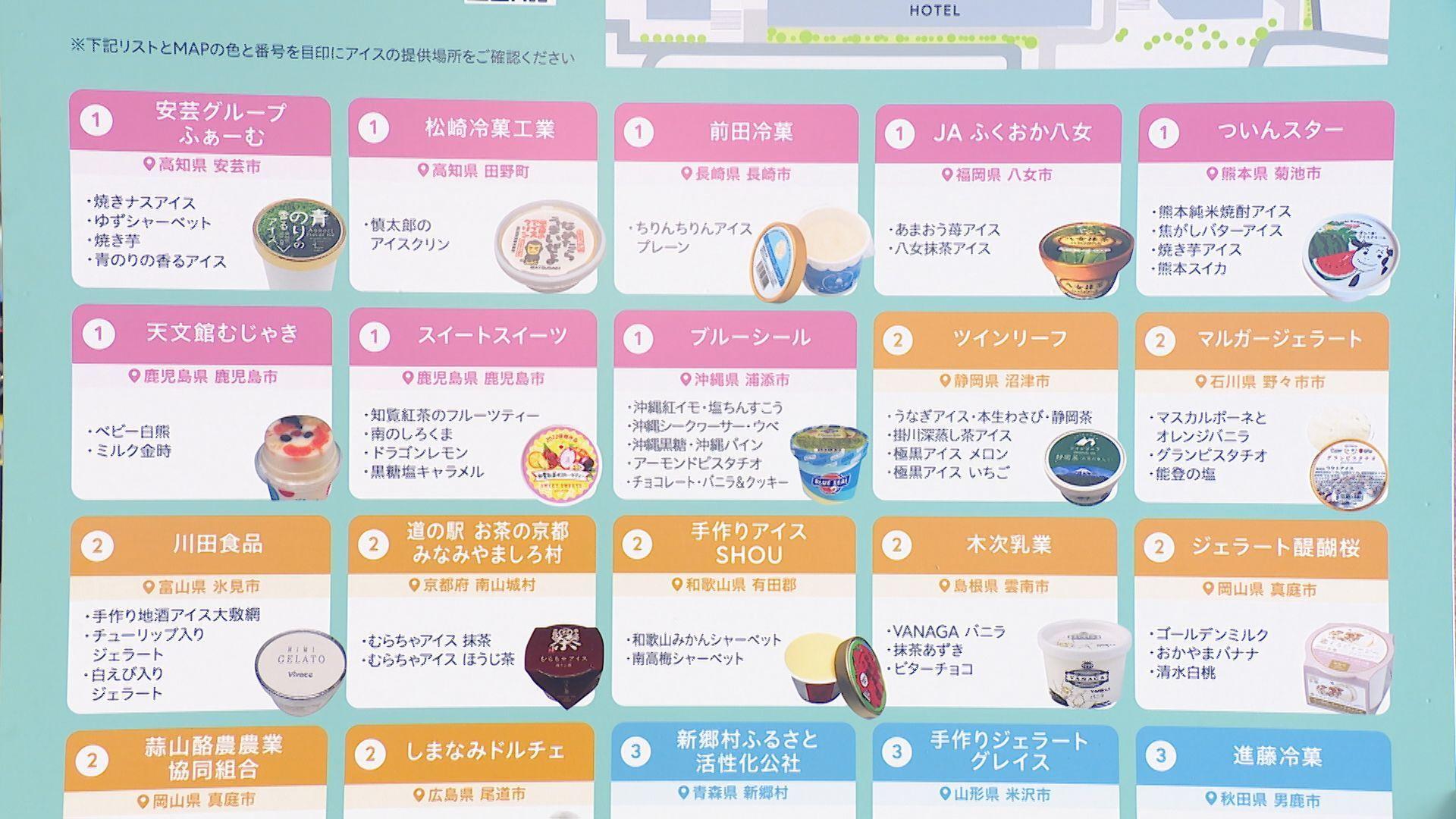 ピーススタジアムで「真夏のアイス祭り」 １７日まで