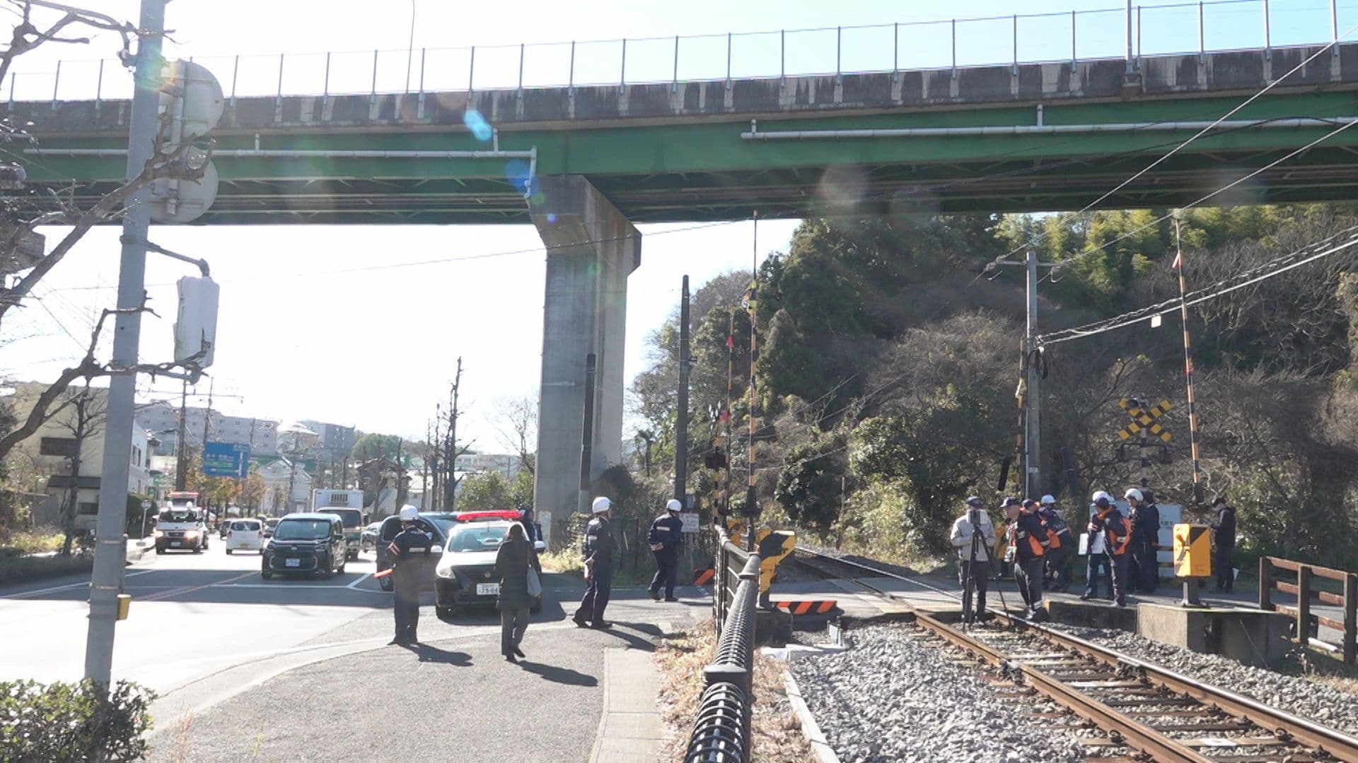 0106長与町JR踏切で列車衝突事故④