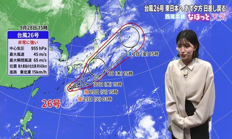 先週末の大雨は台風26号の影響？ 長崎あす天気回復へ 台風26号 今後は東日本の方向に進む