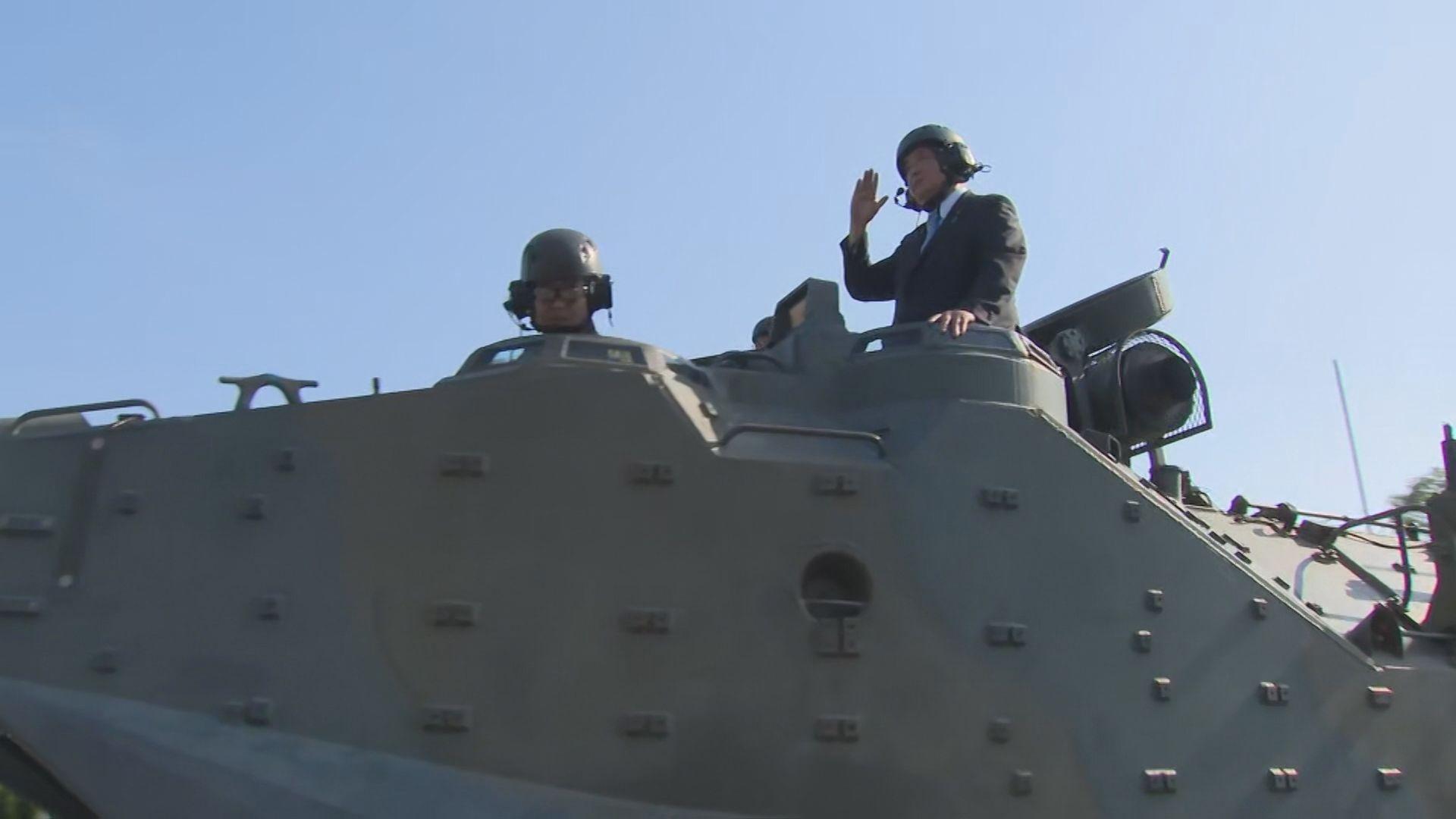 中谷元防衛大臣　水陸機動団を激励　「佐賀駐屯地のオスプレイとの一体運用で島しょ防衛能力が一層強化」