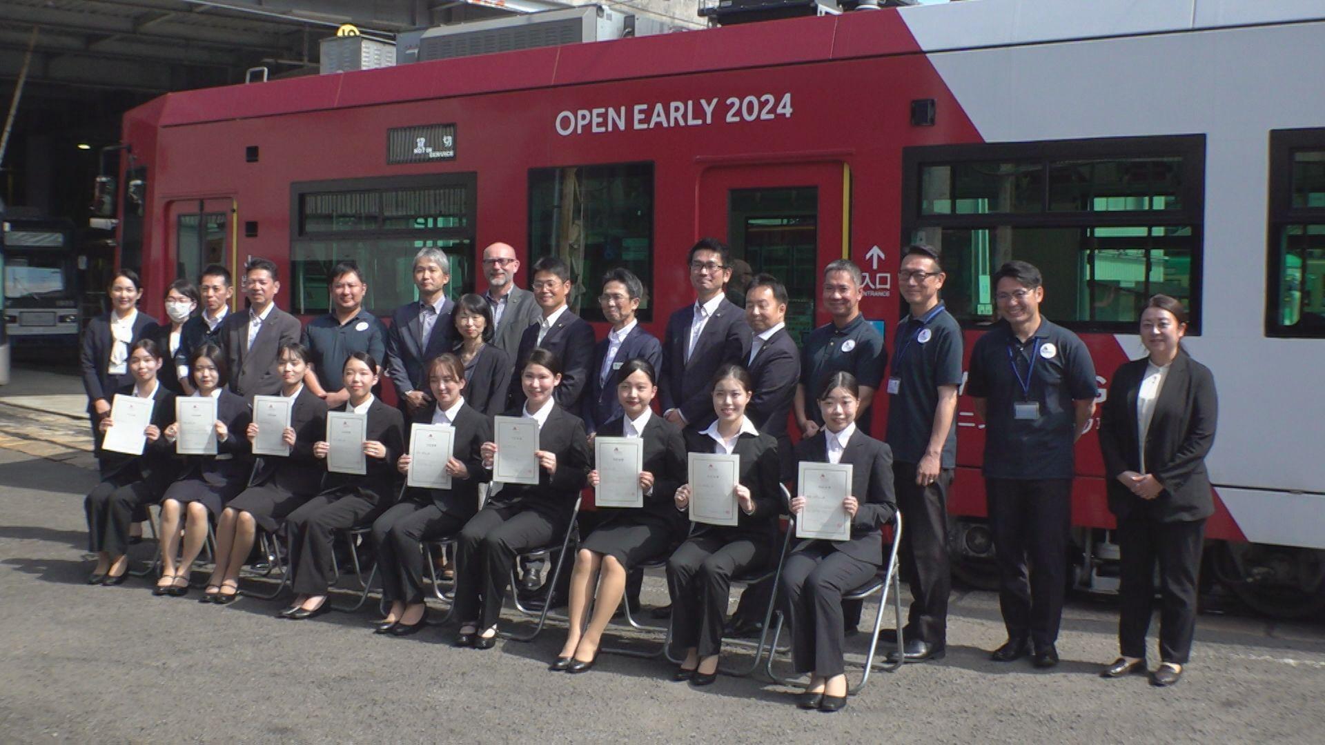 内定式は路面電車前！来年初頭オープンの”長崎マリオットホテル”