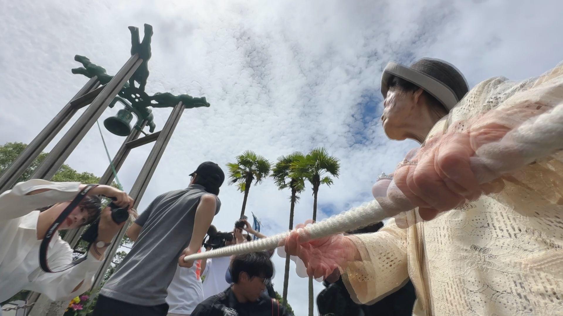 １００歳の被爆者も参加「長崎の鐘を鳴奏会」