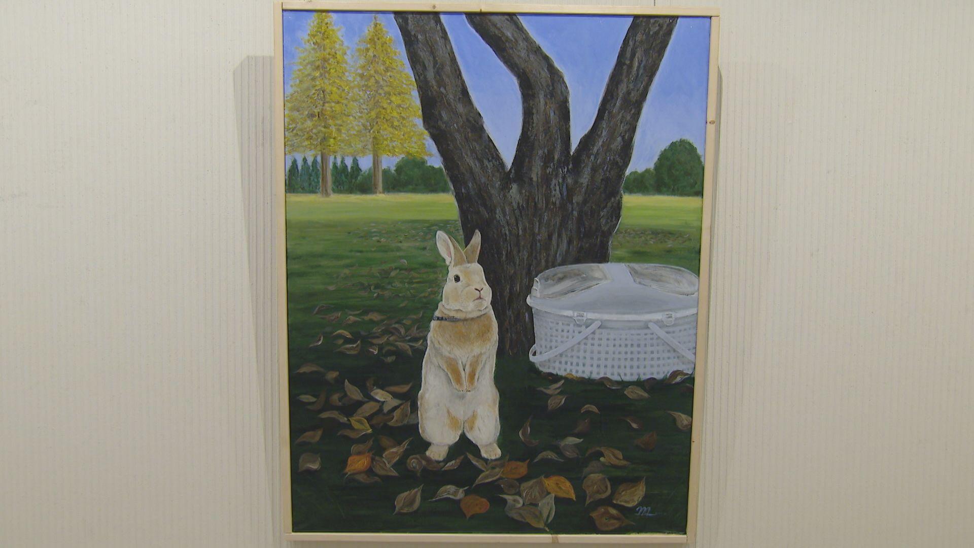 ふわふわに癒やされて「うさぎの森展」始まる べネックス長崎ブリックホール