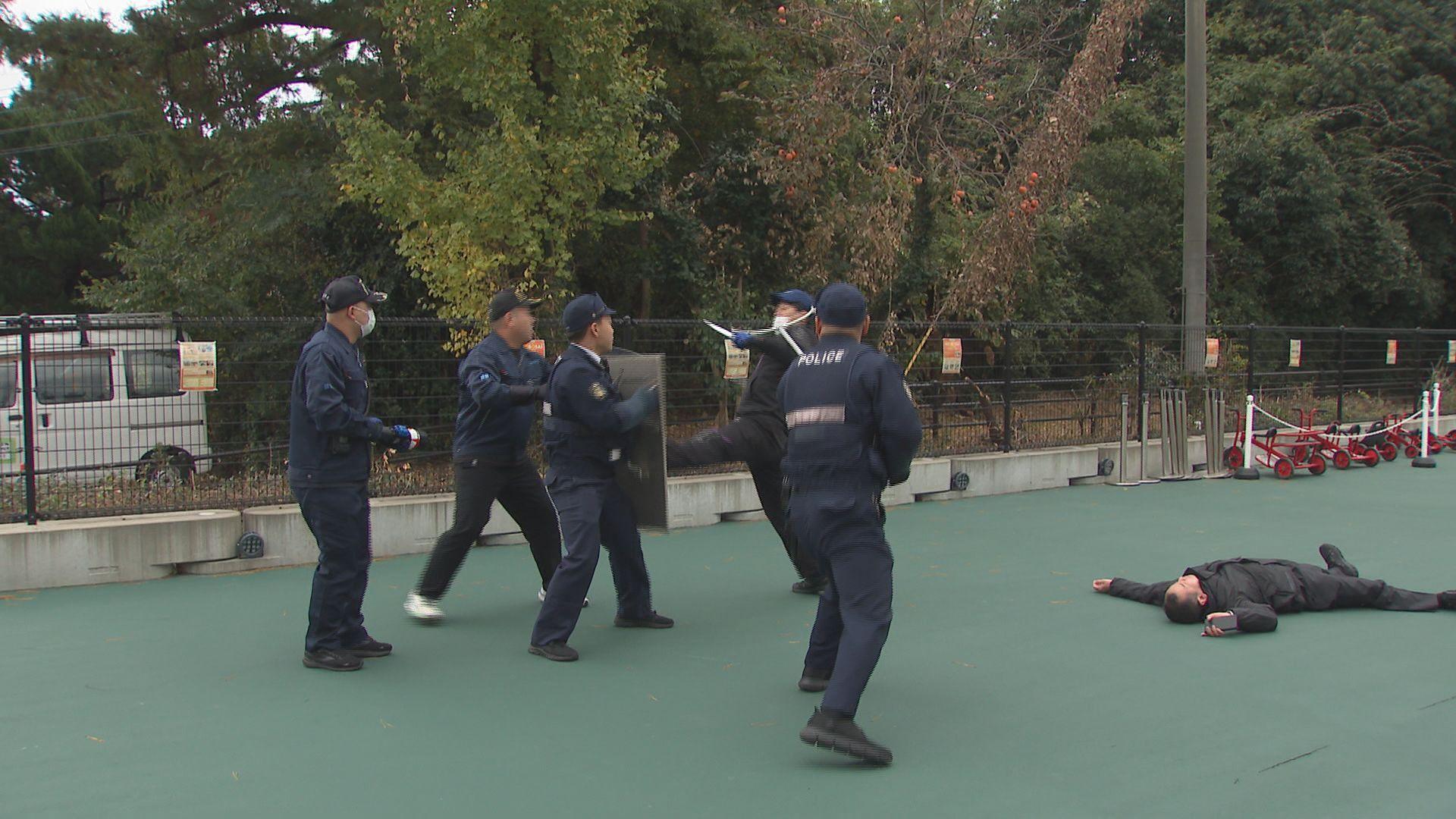 グルーン大村で進行型殺傷事案対処訓練