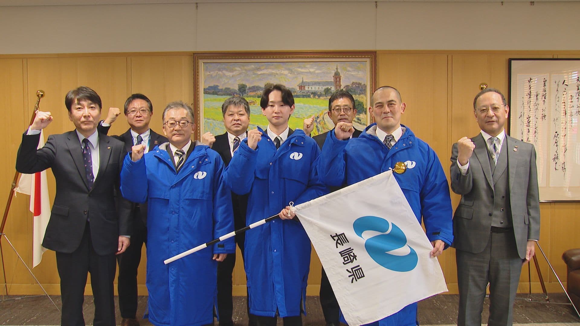 国スポ・スキー競技「ジャイアントスラローム」県代表　日頃はＮＣＣで放送機材の管理を担当