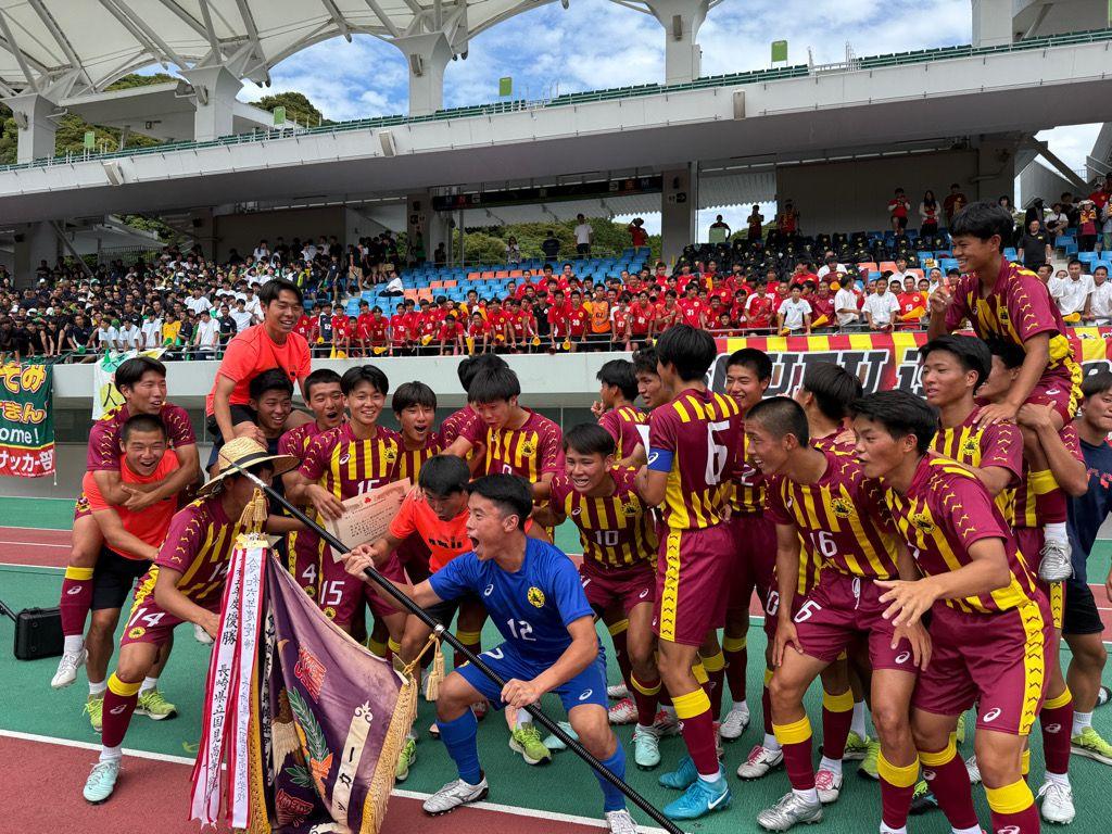 【得点シーン動画】長崎県高総体 サッカー男子決勝 長崎総大附属が3年ぶり優勝 鎮西学院に2対0で勝利 