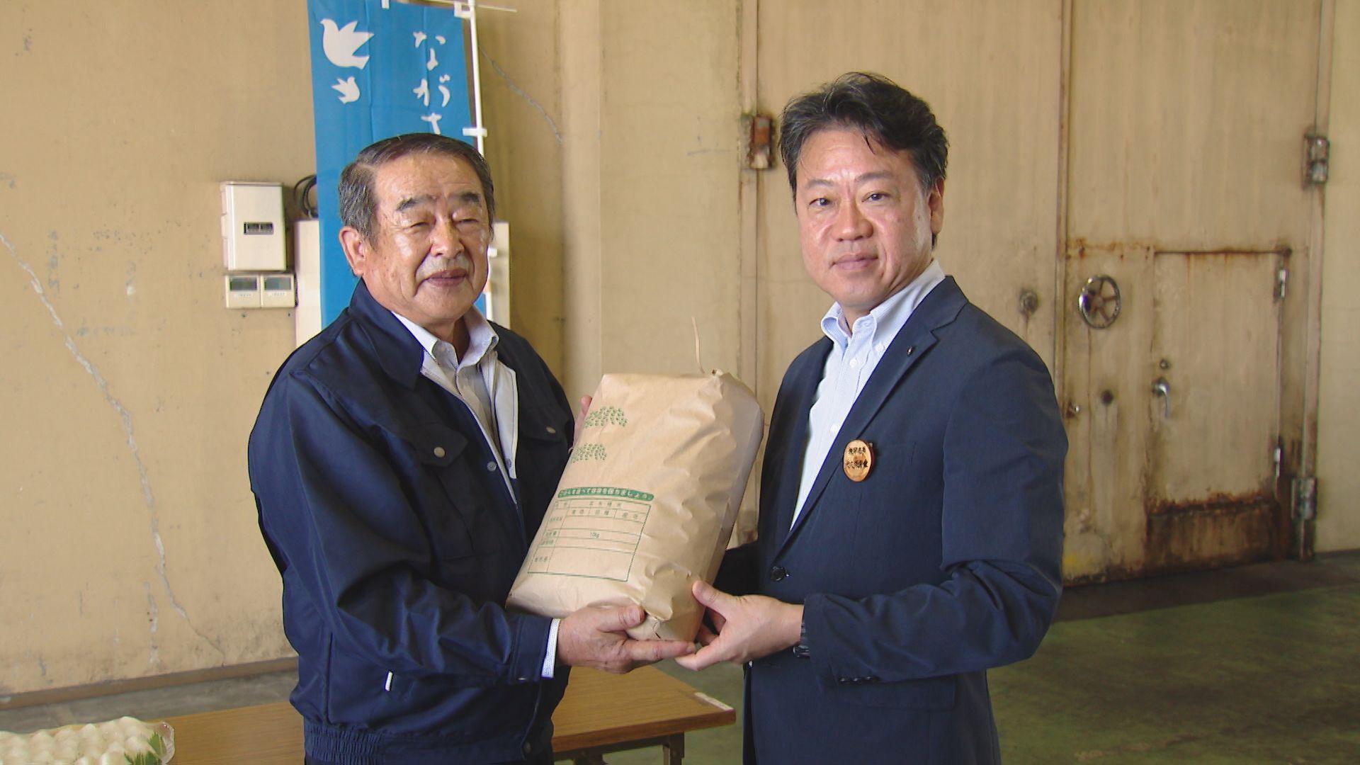 【長崎】今年も上出来　県内で今年最初の新米の出荷