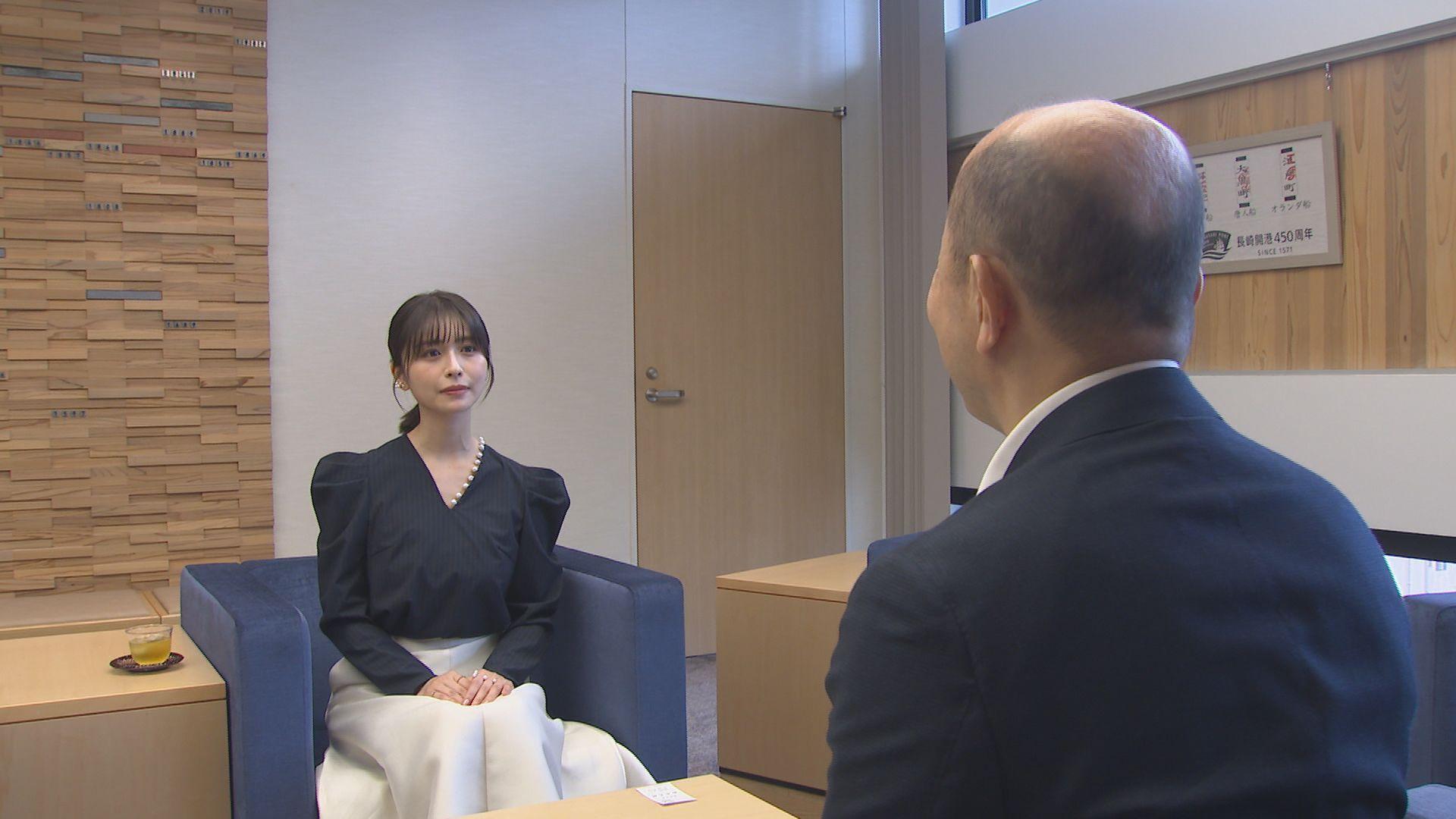 長濱ねるさん鈴木市長と「変化し続ける長崎」について意見交換　「長崎の人がすごく楽しんでいる」　