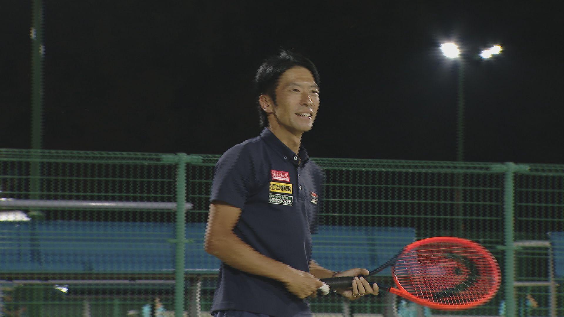 日本スポーツマスターズ２０２４　テニス男子シングルスで優勝を目指す県代表選手