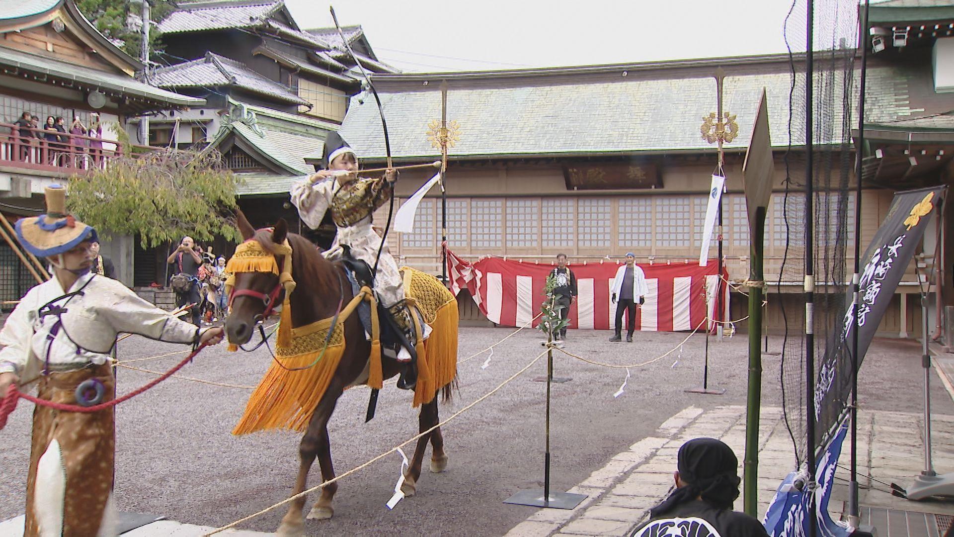 【長崎くんち前日】成功と長崎の発展を祈願「流鏑馬神事」を奉納