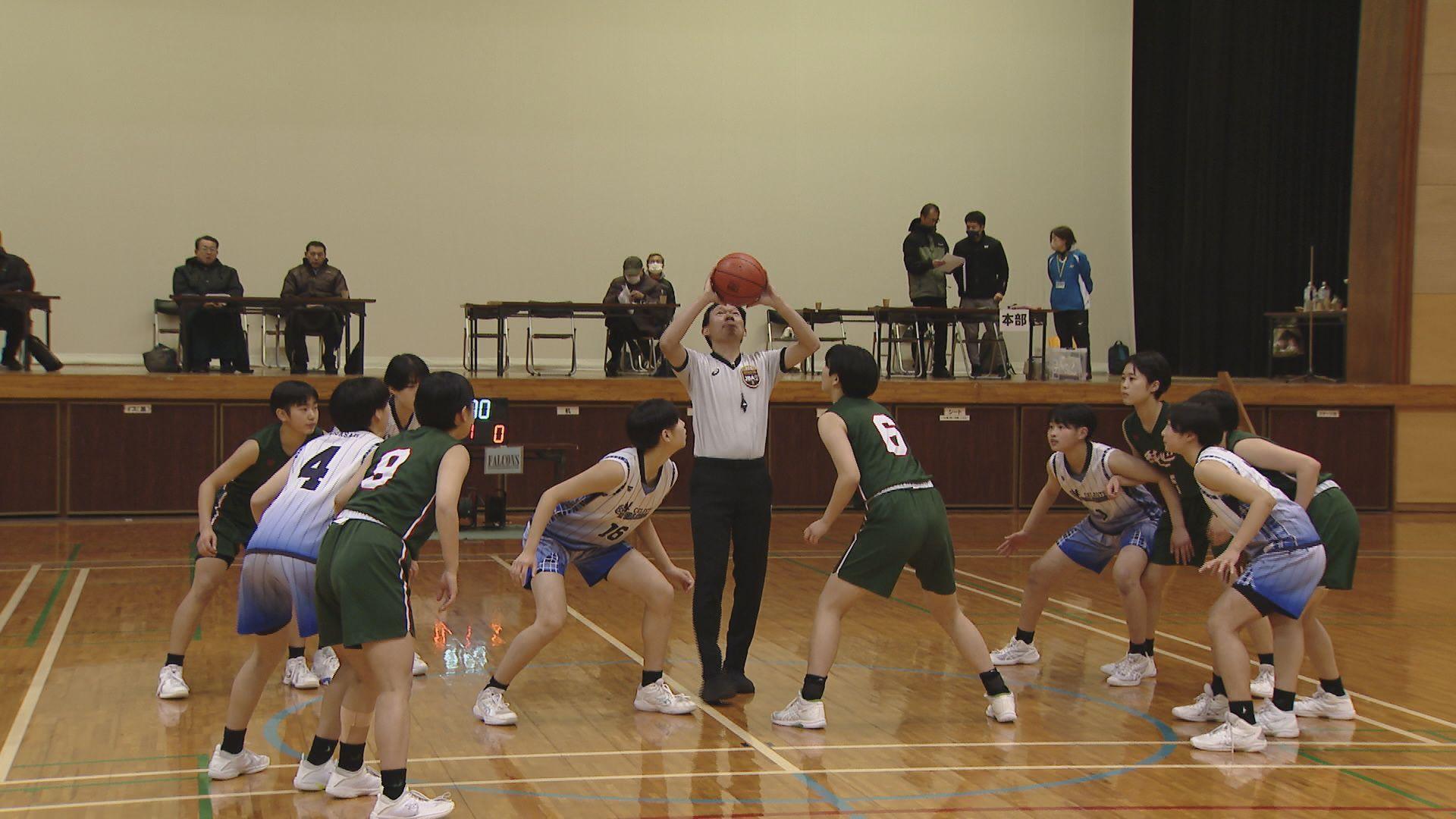 【画像】女子決勝は１ゴールを争う接戦！県中学校バスケットボール新人大会