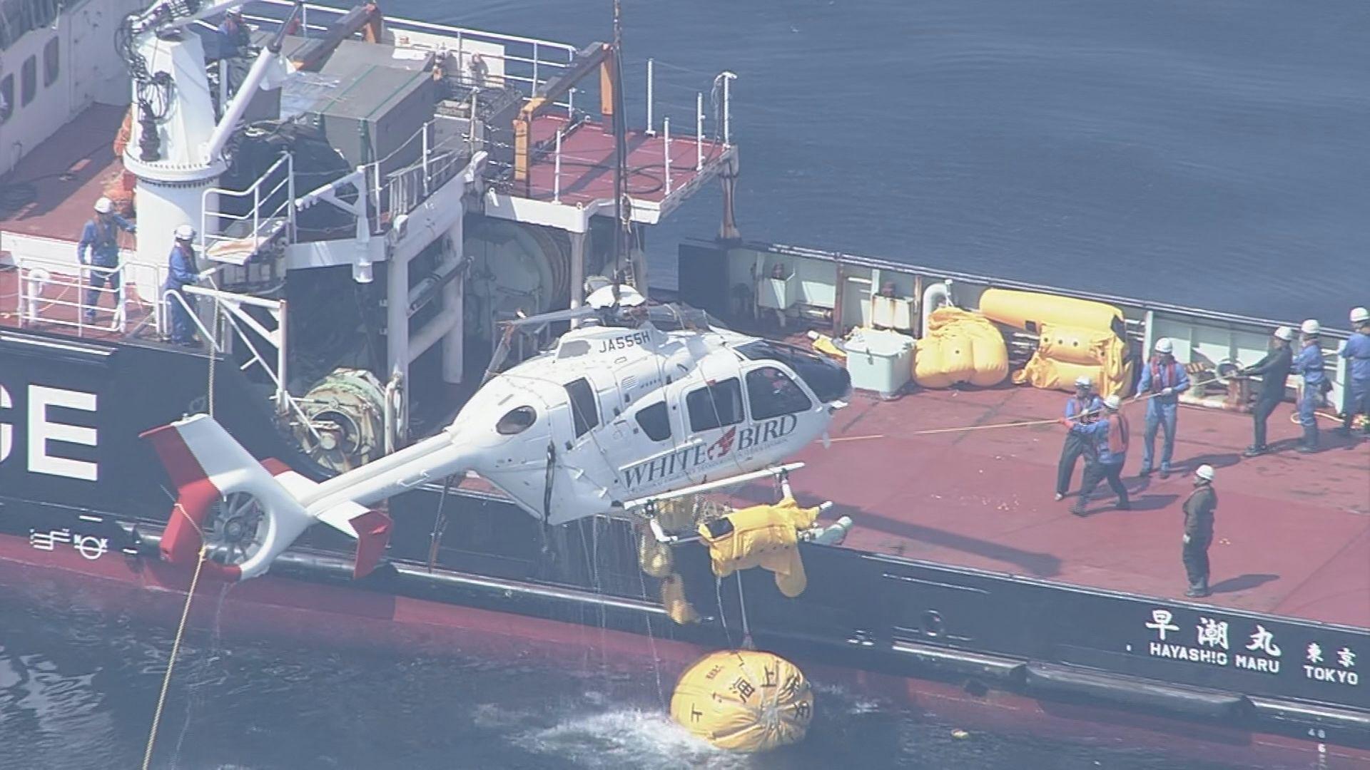 壱岐沖のヘリ不時着水事故…機体を引き揚げ 海保が運航会社に家宅捜索