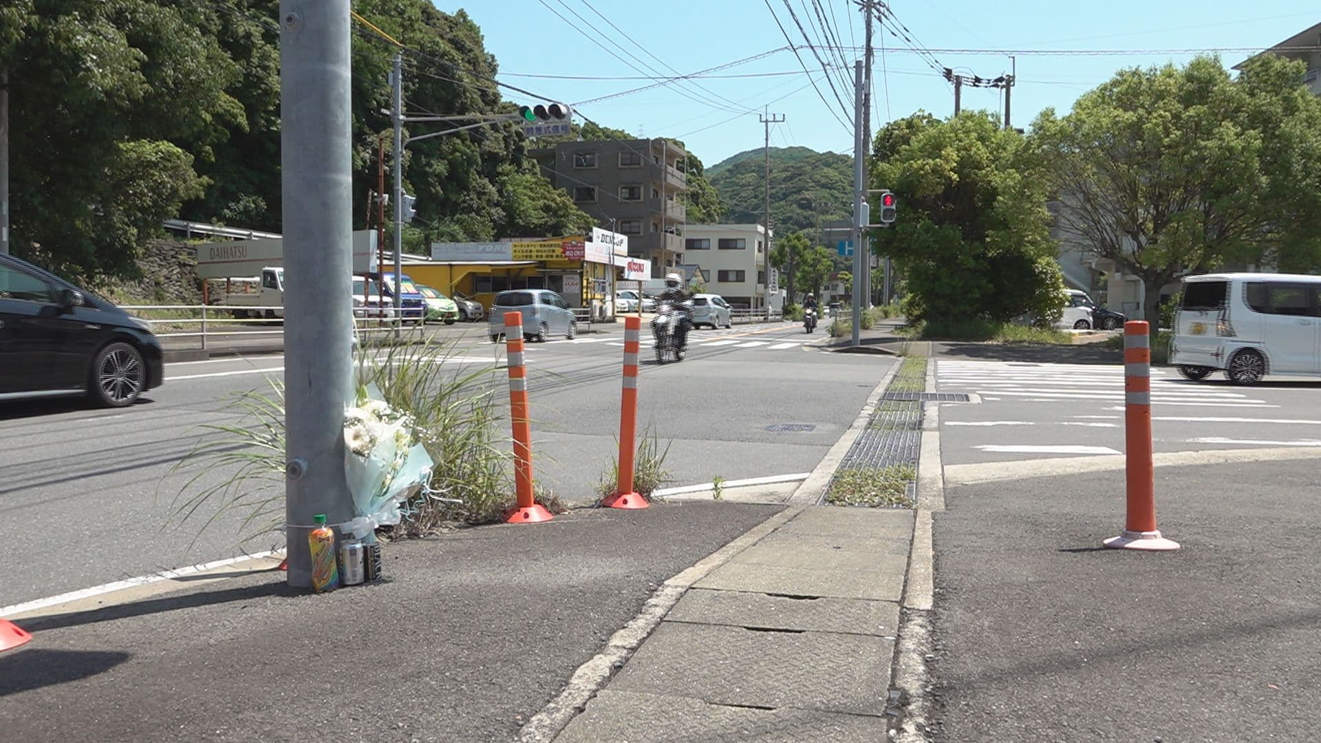 バイクを運転していた１５歳少年が軽トラックと衝突して死亡 長崎市の国道２０２号