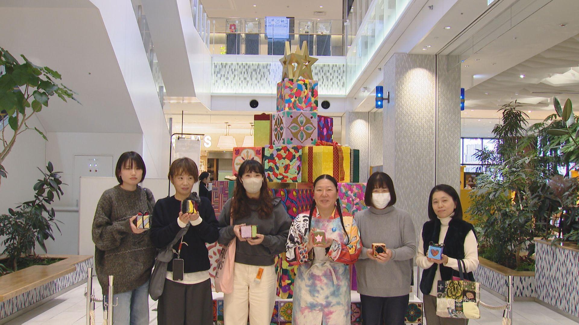 アミュで「アートツリープロジェクト・キメコミアート」のワークショップ