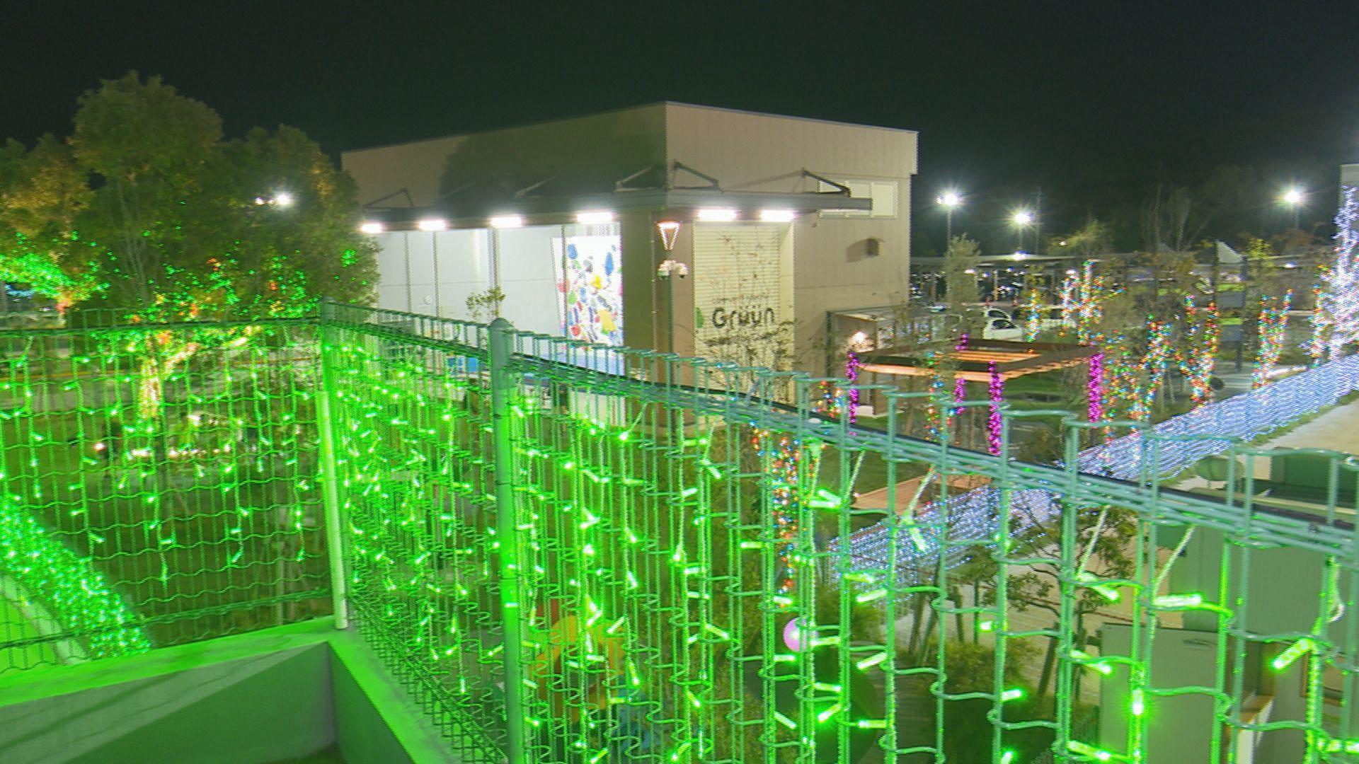 「グルーンおおむら」イルミネーションを一新　グリーンが映える