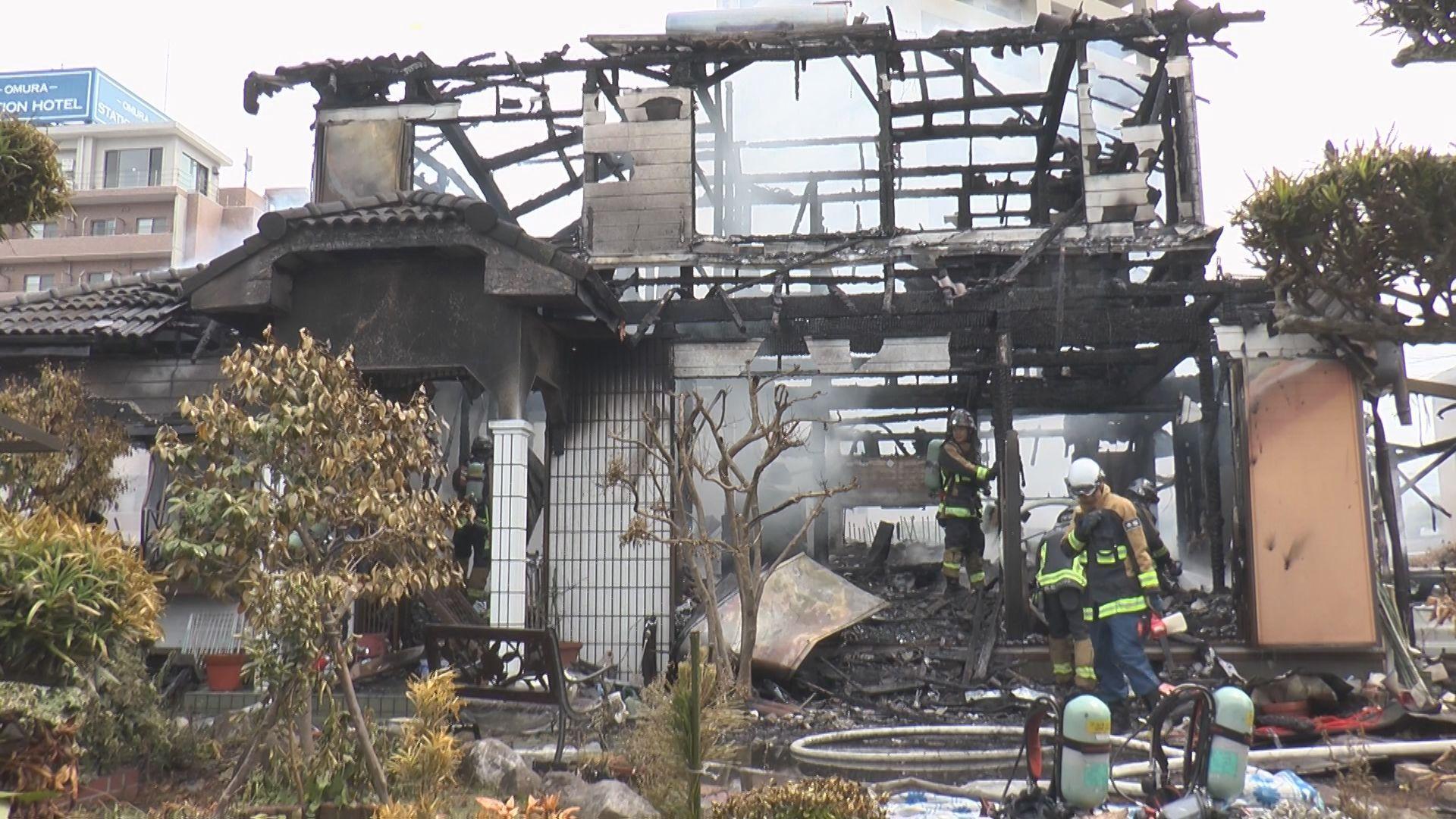 大村市の住宅１棟全焼火災 １階和室から見つかった遺体の身元は元大村市議と判明