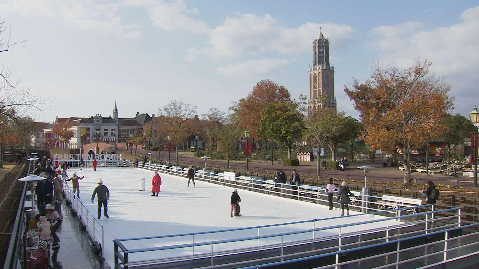 【長崎】ハウステンボスに初めて本物の氷を使ったスケートリンク「運河アイススケート」登場　12月1日から