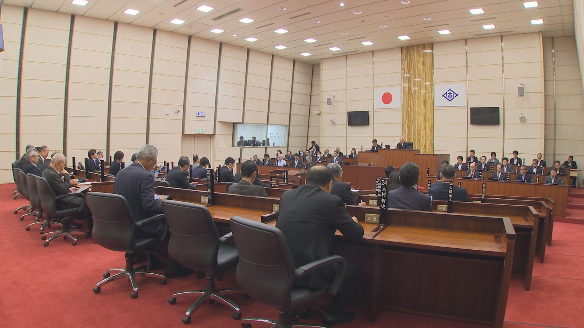 物価高騰対策など補正予算案を提案 佐世保市議会９月定例会始まる