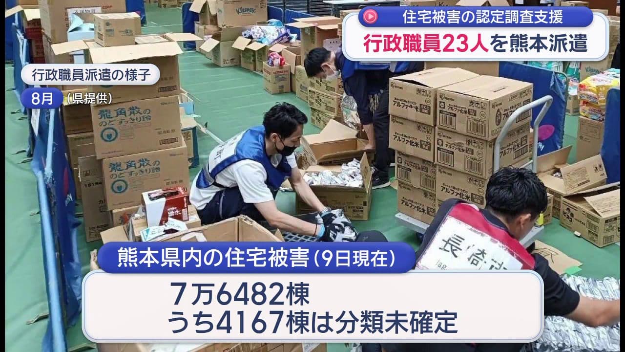 熊本地震の被災地へ行政職員派遣「少しでもお役に立てれば…」累計４４３人に 