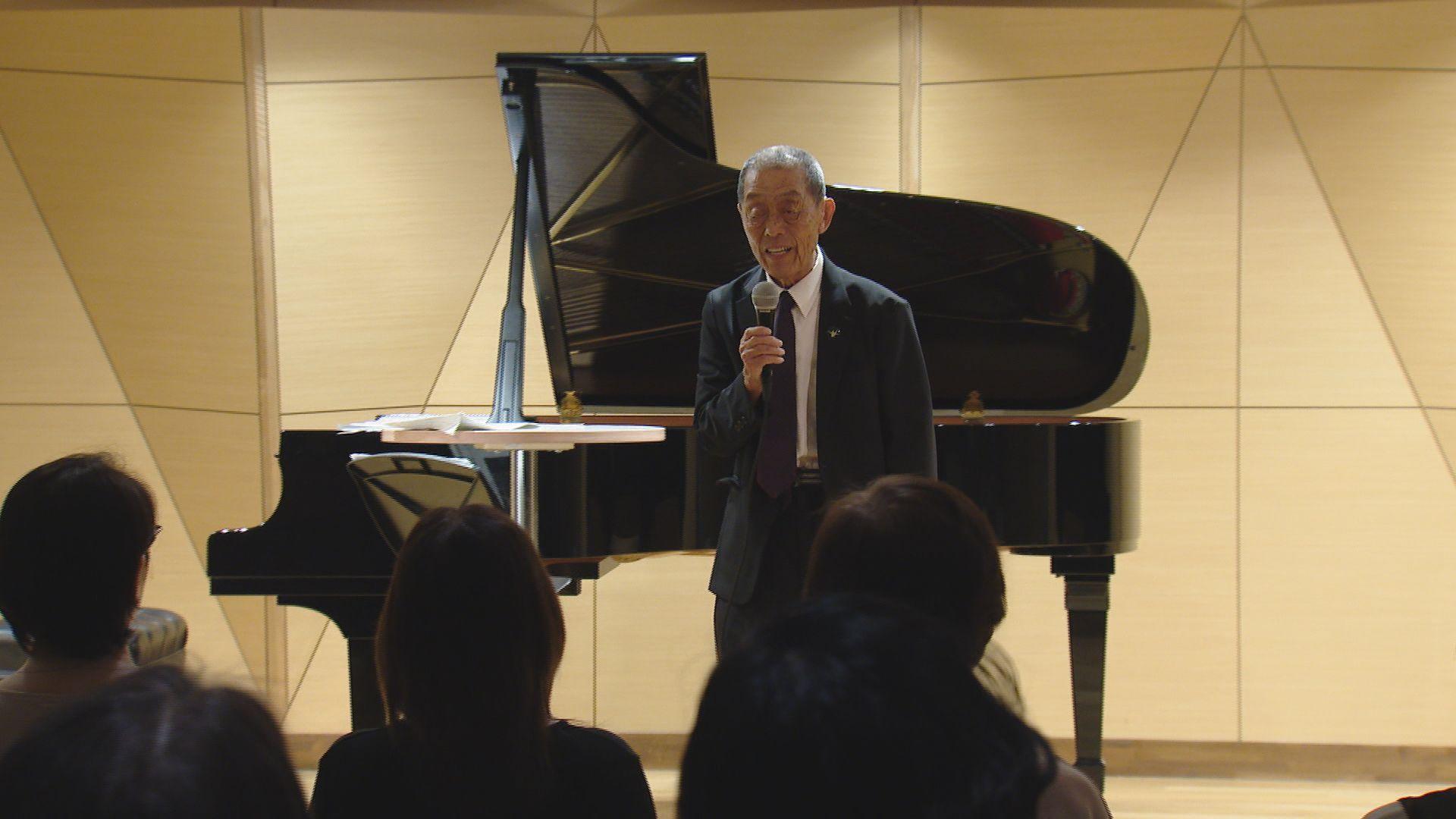 ８月９日生まれのピアニストが平和を願う演奏会 被爆者・田中安二郎さん（８３）が体験語る