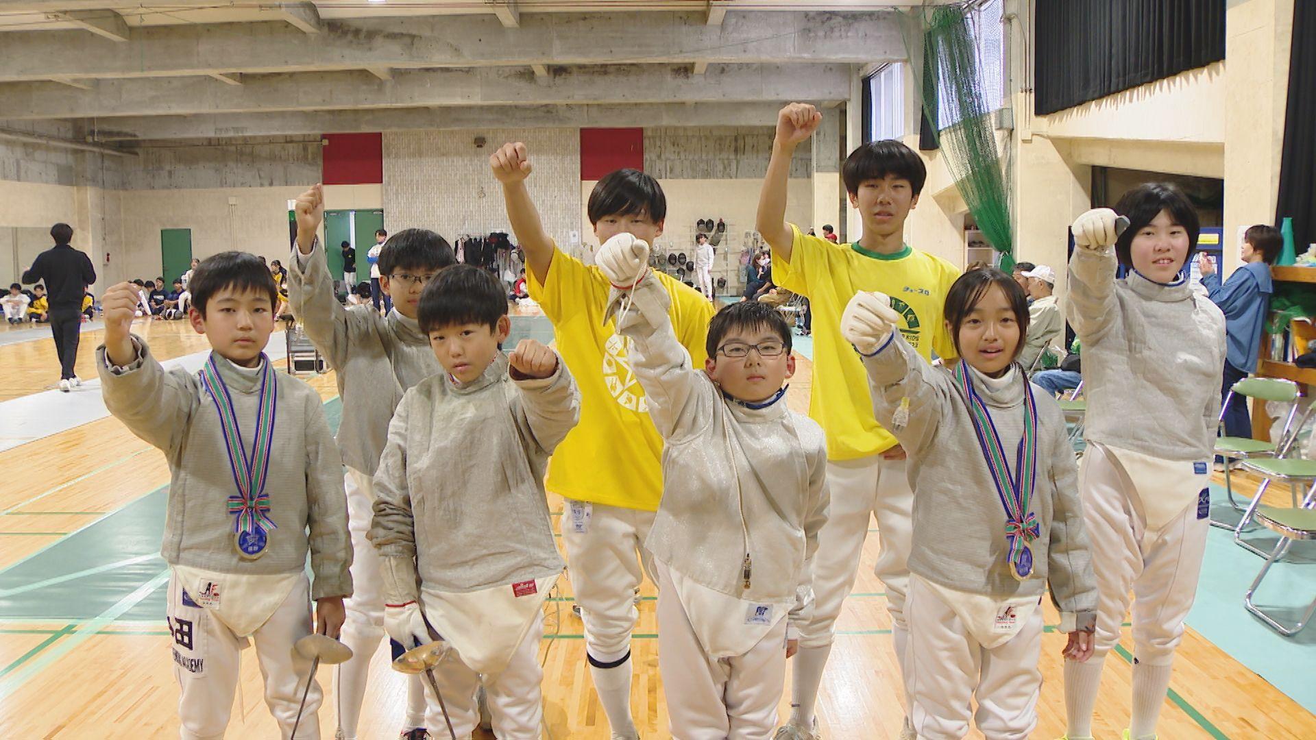 フェンシング　ながさきスーパーキッズと県民体育大会がコラボ