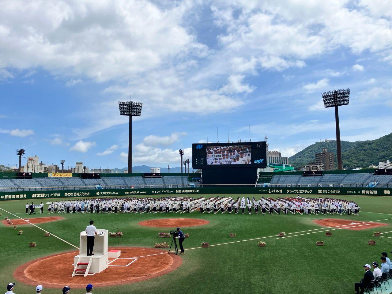 【高校野球】球児たちの夏が開幕！開幕試合は昨年準優勝の清峰が諫早農と対戦 夏の高校野球長崎大会 
