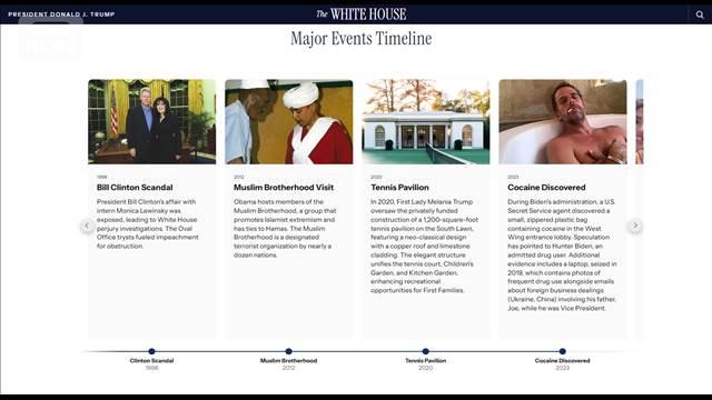 歴代大統領のスキャンダルを掲載 ホワイトハウス 公式ウェブサイトを更新