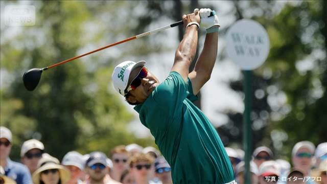 松山英樹 上位浮上へ奮戦 海外メジャー第1戦マスターズ