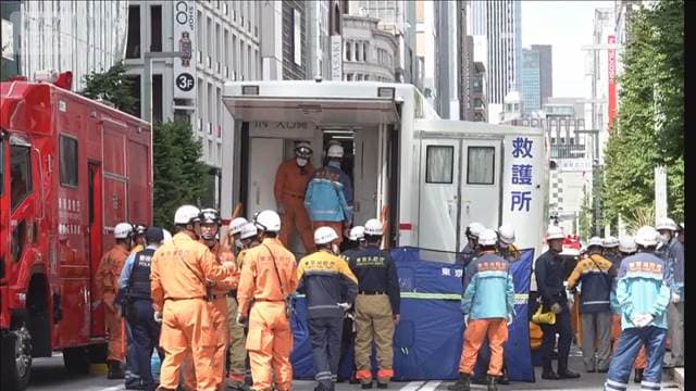 銀座で催涙スプレー噴射か 26人不調訴え