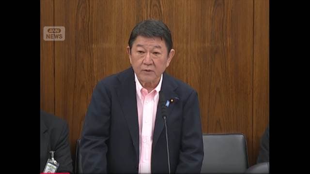 茂木大臣 自衛隊派遣「具体的な要請ない」 小泉大臣「何も決まっていない」
