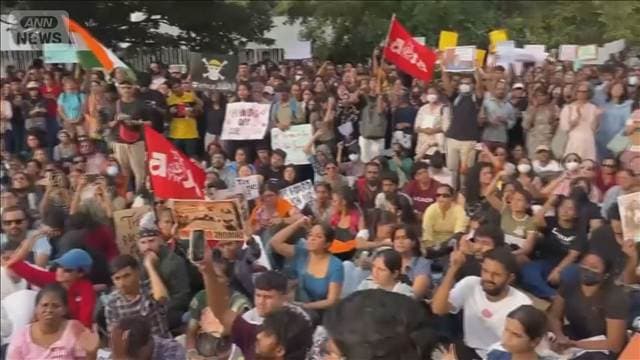 インド「ゴキブリ人民党」が首都で抗議デモ 警官と衝突し60人負傷